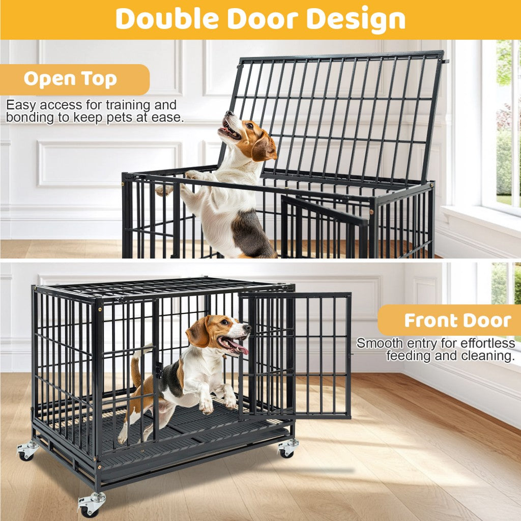 37" Stackable Heavy Duty Dog Kennel 371D04