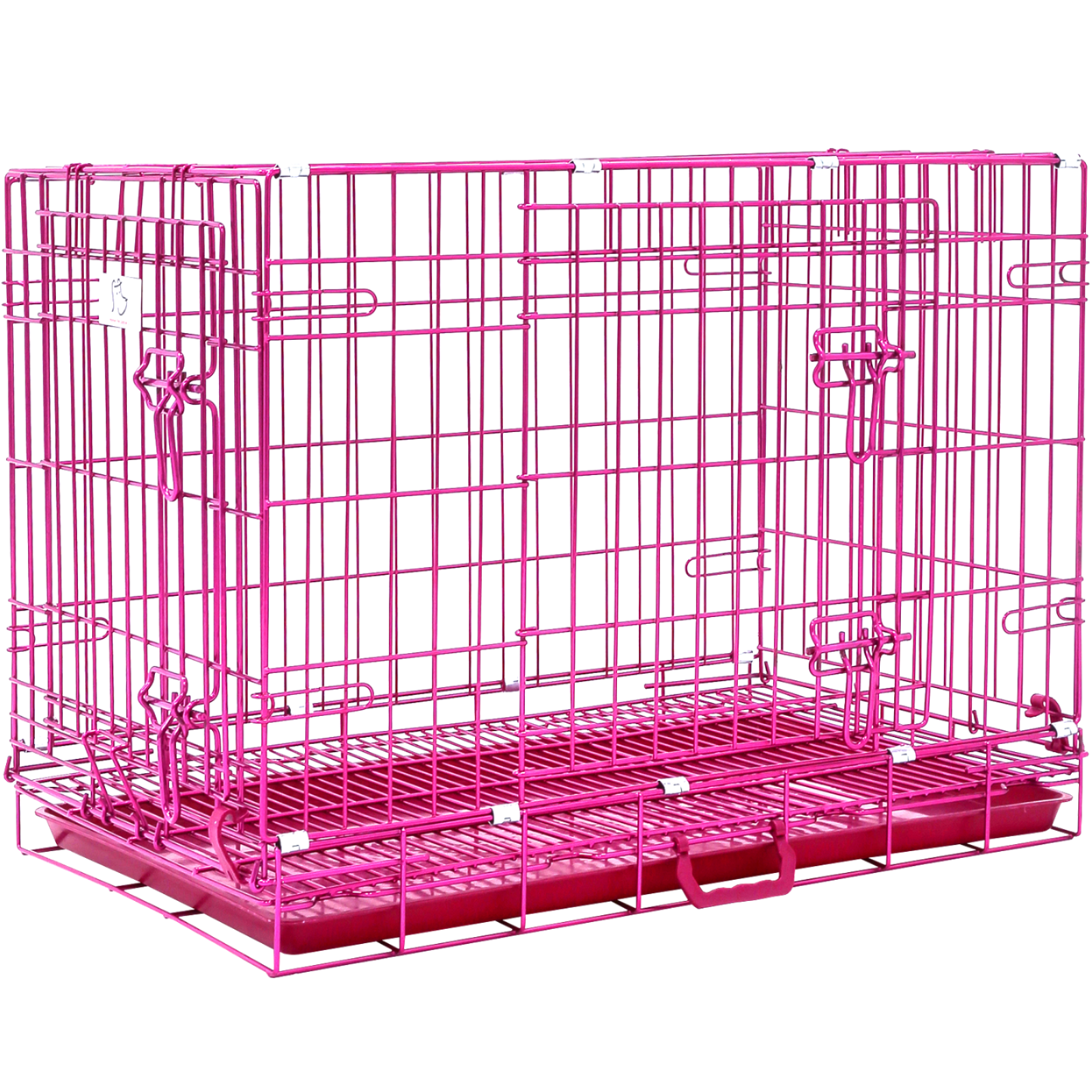 24-42" Collapsible Pink Dog Crate RED24-42